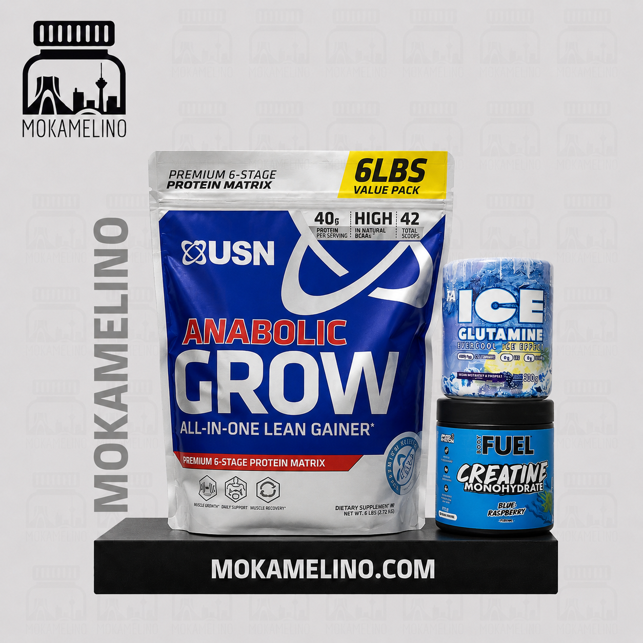 گینرusn+کراتین اپلاید+گلوتامین آیس فا